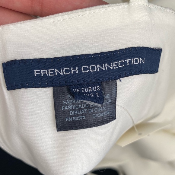 NWT FRENCH CONNECTION Whisper Sleeveless Asymmetric Hem Mini Dress SZ 2 - Picture 6 of 8